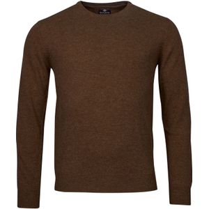 Baileys - Trui - Bruin - Ronde Hals - 100% Lamswol