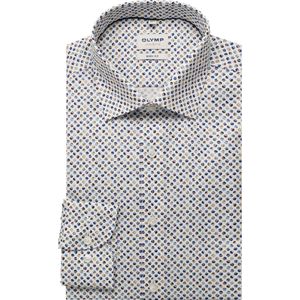 OLYMP Level Five Overhemd, body fit, New York Kent, Wit