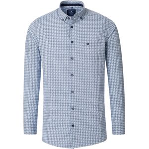 Redmond Casual Overhemd blauw, Bedrukt