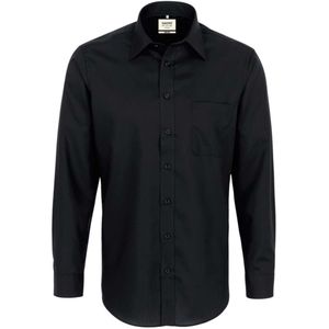 HAKRO Overhemd zwart, Effen