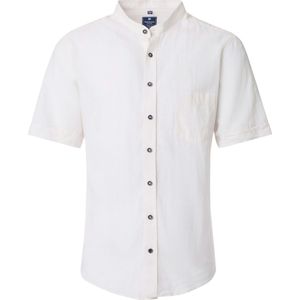 Redmond Casual Linnen Overhemd wit, Effen