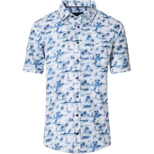 Casa Moda Overhemd Korte mouw blauw