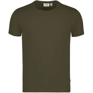 HAKRO Performance T-Shirt ronde hals olijfgroen, Effen
