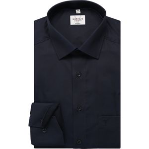 Marvelis Overhemd marine, Faux-uni