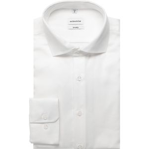 Seidensticker Overhemd wit, Faux-uni
