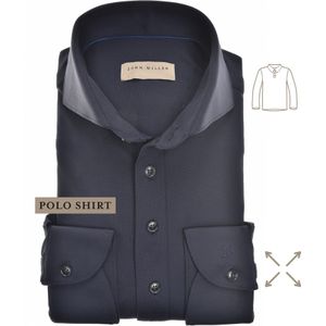 John Miller Polo shirt donkerblauw, Effen