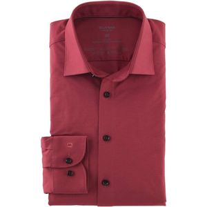 OLYMP Level Five Body Fit Jersey shirt rozenhout, Effen