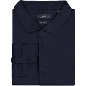 RAGMAN Softknit Overhemd marine, Effen