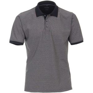 Casa Moda Casual Fit Polo shirt Korte mouw grijs