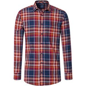 Redmond Casual Overhemd rood, Ruit