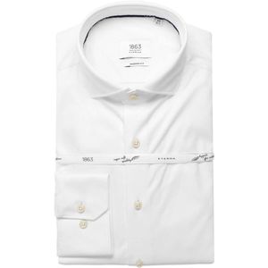 ETERNA 1863 Soft Tailoring Modern Fit Jersey shirt wit, Effen