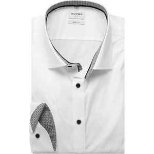 OLYMP Level Five Overhemd wit, Effen