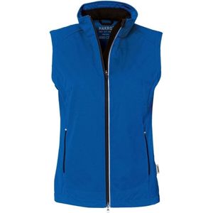 HAKRO Dames Softshell Vest blauw, Effen