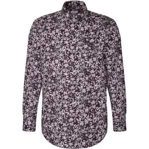 Seidensticker - Herenoverhemd - Paars - 100% Katoen - Regular Fit