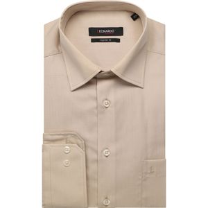 Leonardo by Jupiter Overhemd lichtgrijs, Effen