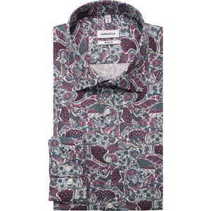 Seidensticker Overhemd sage green, Bedrukt