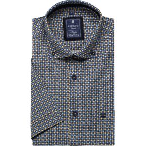 Redmond Casual Overhemd Korte mouw geel