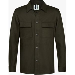 Profuomo Overshirt groen, Effen