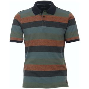 Casa Moda Casual Fit Polo shirt Korte mouw groen