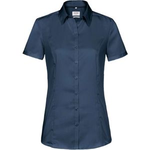 HAKRO Dames Overhemd marine, Effen