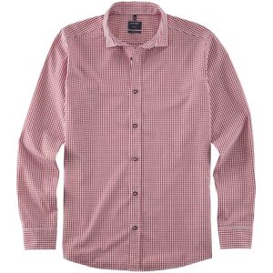 OLYMP - Casual Overhemd - Rood - Vichy Ruit
