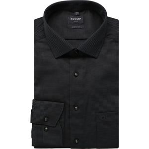 OLYMP Luxor Overhemd grafiet, Faux-uni