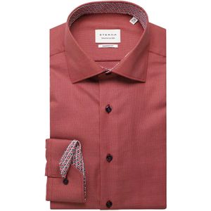 ETERNA Overhemd rood, Gestructureerd