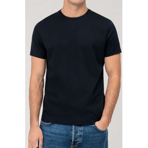 OLYMP Casual Regular Fit T-Shirt ronde hals marine, Effen