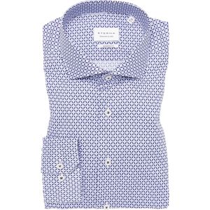 ETERNA Overhemd middenblauw, Bedrukt