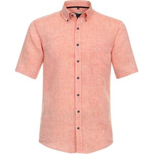 Casa Moda Casual Casual Fit Linnen Overhemd oranje, Effen