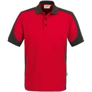HAKRO 839 Comfort Fit Polo shirt Korte mouw rood/antraciet