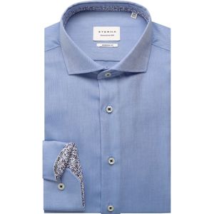 ETERNA Overhemd blauw, Effen