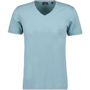 RAGMAN - T-shirt - Munt - V-hals - Korte Mouwen - Regular Fit - Casual