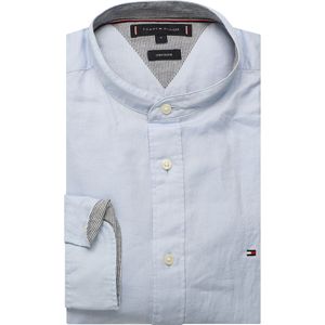 Tommy Hilfiger - Vrijetijdsoverhemd - Effen - Regular Fit - Mix van Katoen en Linnen