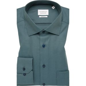 ETERNA Overhemd groen, Gestructureerd