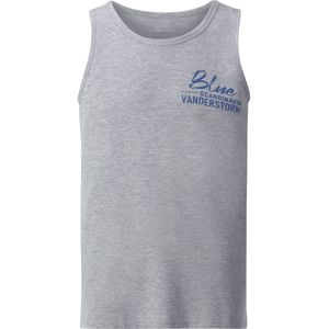 Jan Vanderstorm Tanktop zilvergrijs, Bedrukt