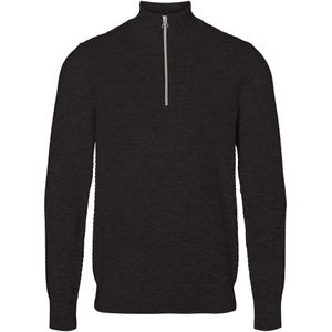 Kronstadt Carlo Sweatshirt ritssluiting donkergrijs, Effen