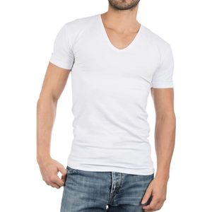 Alan Red NO-V Body Fit Ondershirt wit, Effen