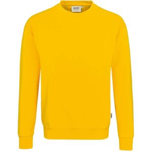 HAKRO 475 Comfort Fit Sweatshirt ronde hals geel, Effen