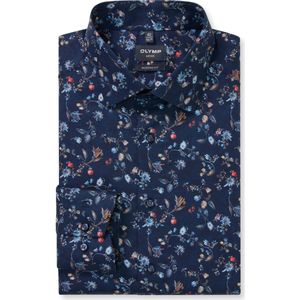 OLYMP Luxor Overhemd marine, Bloemen