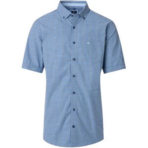 Redmond Casual Overhemd Korte mouw blauw