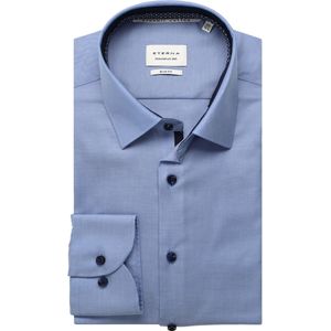 ETERNA Overhemd blauw, Effen