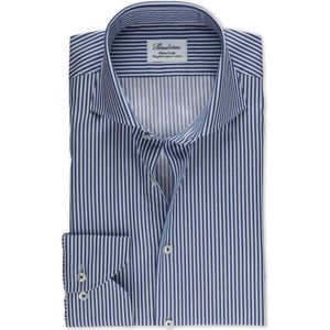 Stenströms Fitted Body Overhemd blauw, Gestreept