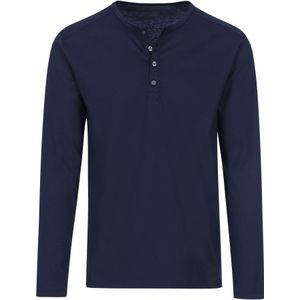 TRIGEMA Longsleeve donkerblauw, Effen