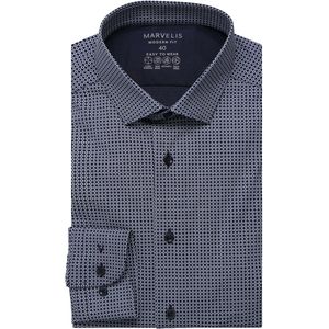 Marvelis Performance Overhemd marine/blauw, Motief