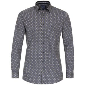 Redmond Casual Regular Fit Overhemd geel, Motief