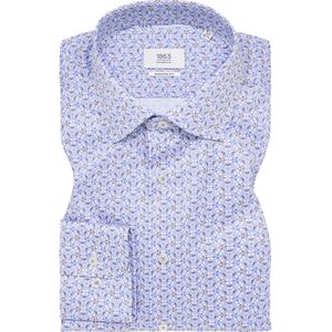 ETERNA 1863 Overhemd middenblauw, Bedrukt
