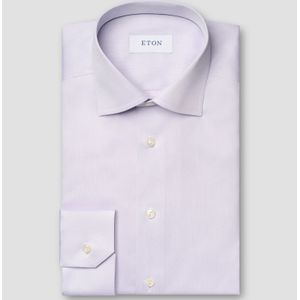 Eton - Overhemd - Effen Paars - Katoen - Slim Fit