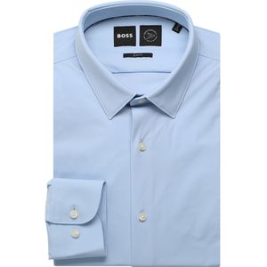BOSS Jersey shirt lichtblauw, Effen