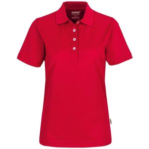 HAKRO 206 Dames Poloshirt rood, Effen